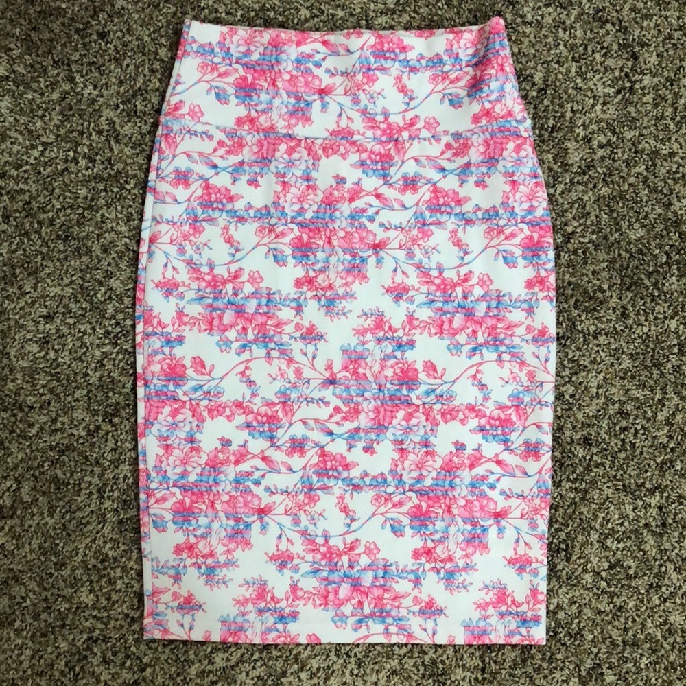 Floral XS Lularoe Cassie Skirt